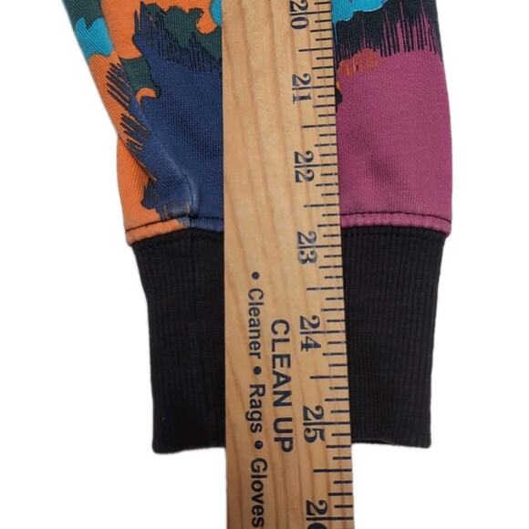 Original Penguin Pullover Hoodie Mens L Multicolor Abstract Organic Cotton Blend - Picture 14 of 16